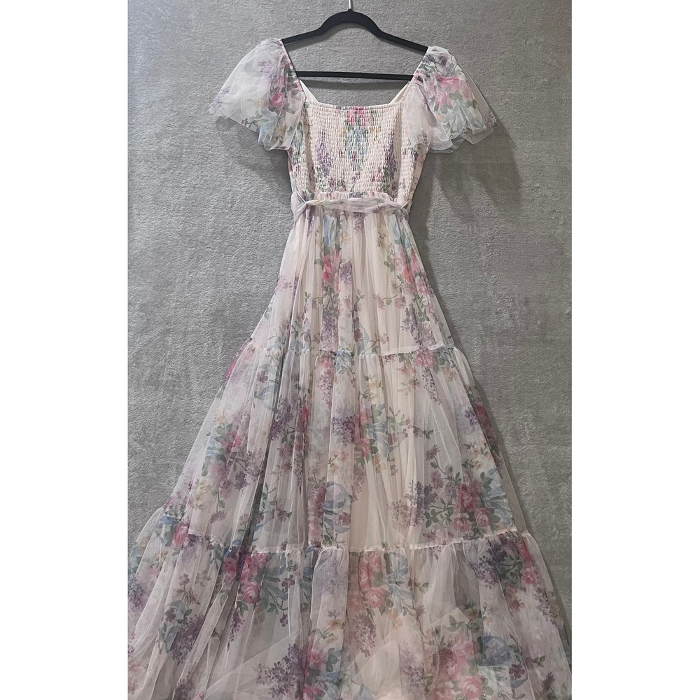 Baltic Born Nicola Tulle Dress XS Romantic Floral Garden Party Wedding Pregnancy
